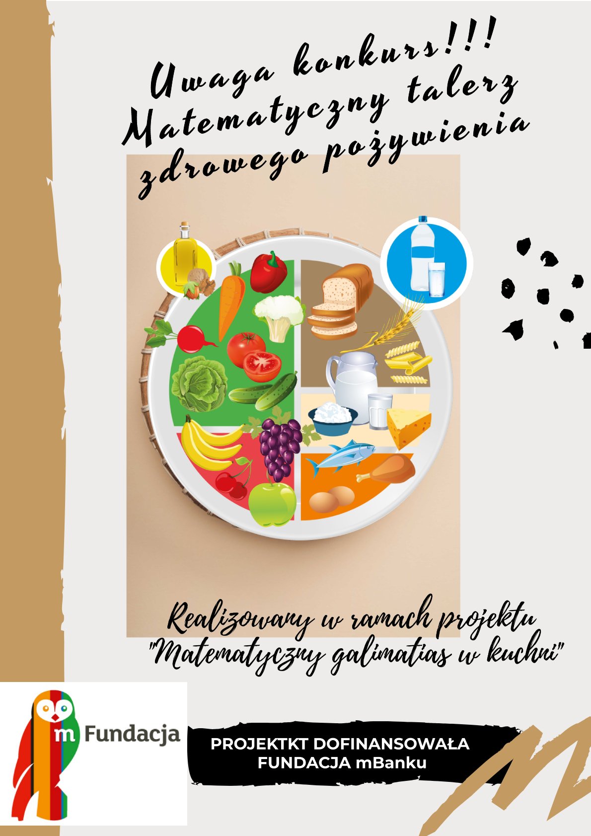 Matematyczny talerz zdrowego pożywienia