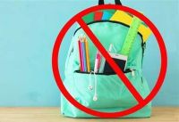 Zdjęcie ilustracyjne - przekreślony plecak